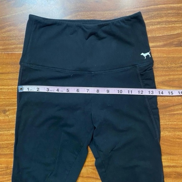 Pink Victoria's Secret Yoga Womens Black Soft High Waist Cutout Leggings Size XS - Picture 14 of 16